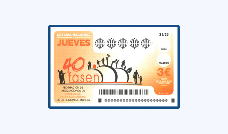 Sorteo Lotería Nacional Jueves 12 Marzo - 40 Aniversario FASEN