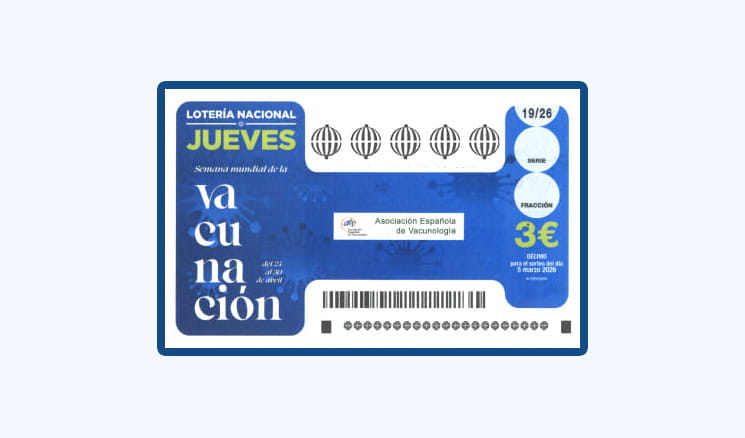 Sorteo Lotería Nacional Jueves 5 Marzo - Semana Mundial de la Vacunación