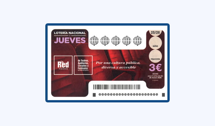 Sorteo Lotería Nacional Jueves 26 Marzo - Red Española de Teatros, Auditorios, Circuitos y Festivales