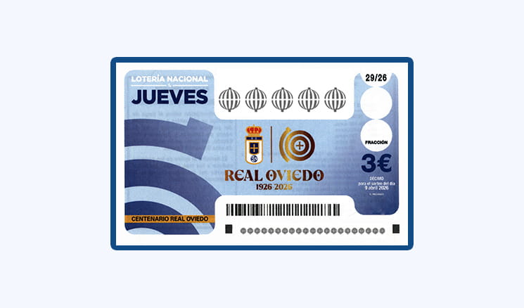 Sorteo Lotería Nacional Jueves 9 Abril - Centenario Real Oviedo