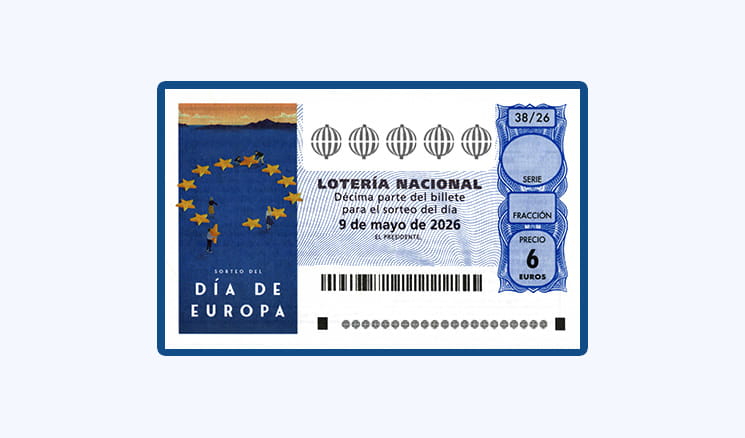 Sorteo Lotería Nacional Sábado 9 Mayo - Día de Europa