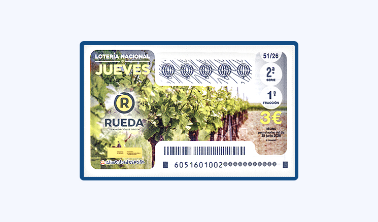Sorteo Lotería Nacional Jueves 25 Junio - Vinos D.O. Rueda