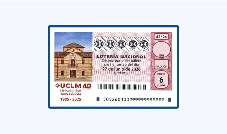 Sorteo Lotería Nacional Sábado 27 Junio - 40 Aniversario de la UCLM