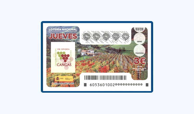 Sorteo Lotería Nacional Jueves 2 Julio - D.O.P. Cangas