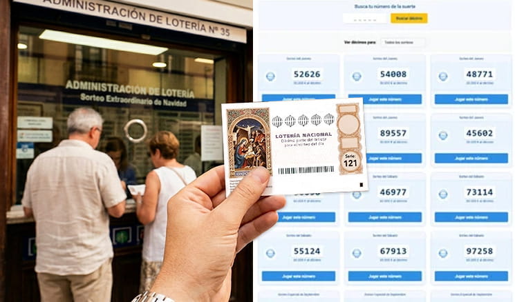 Primeros décimos de Lotería de Navidad 2026 en administración