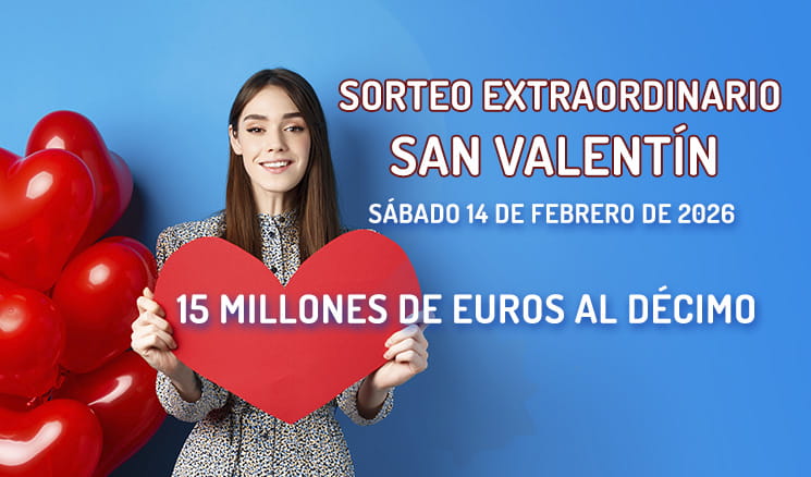 Sorteo Extraordinario de San Valentín 2026 - Sábado 14 de febrero